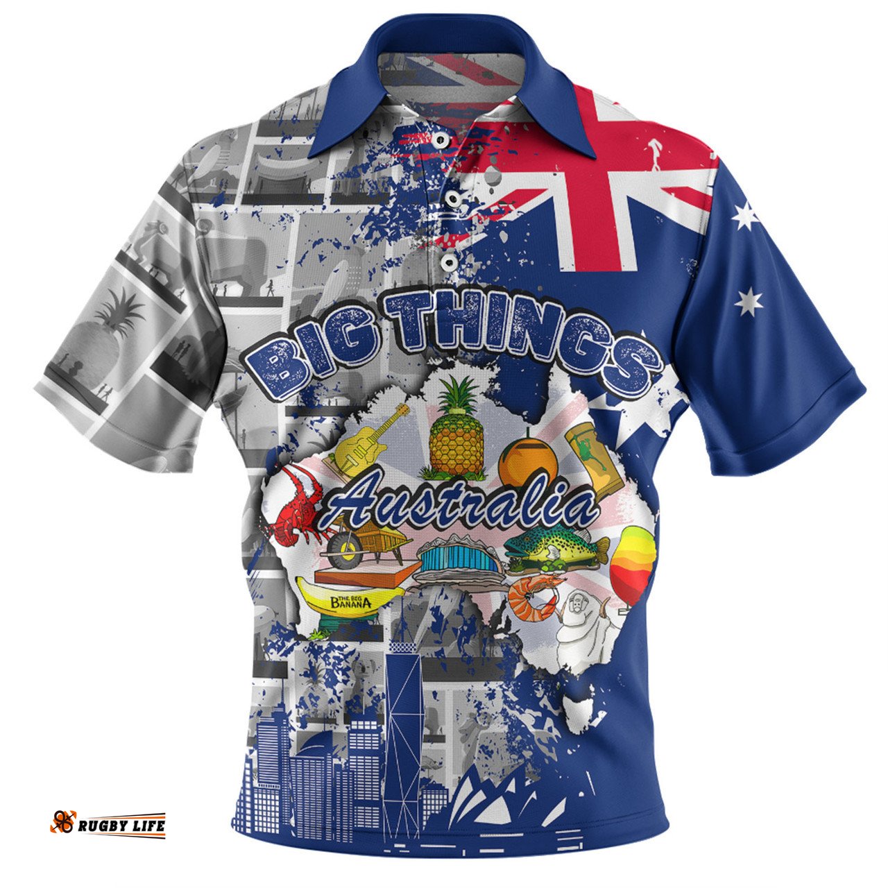 Amazing Aussie Australia Australia Big Things Polo Shirt
