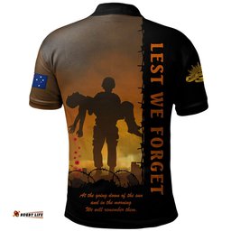 Amazing Aussie Australia Anzac Day Remember Them Today, Everyday And Always Polo Shirt