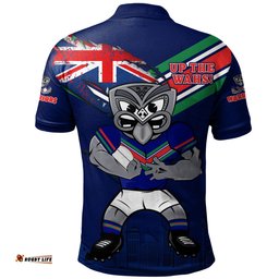 Amazing Aussie New Zealand Warriors Custom For Die Hard Fan Australia Flag Scratch Style Polo Shirt