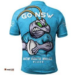 Amazing Aussie New South Wales Blues Go NSW Blues Break The Limit Polo Shirt