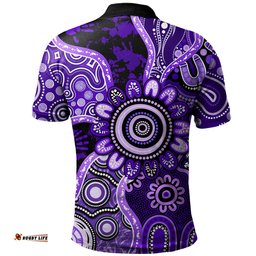 Amazing Aussie Australia Aboriginal Dot Art Painting Unity Concept Polo Shirt