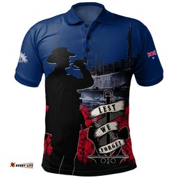 Amazing Aussie Australia Anzac Day Lest We Forget Royal Australian Navy Polo Shirt