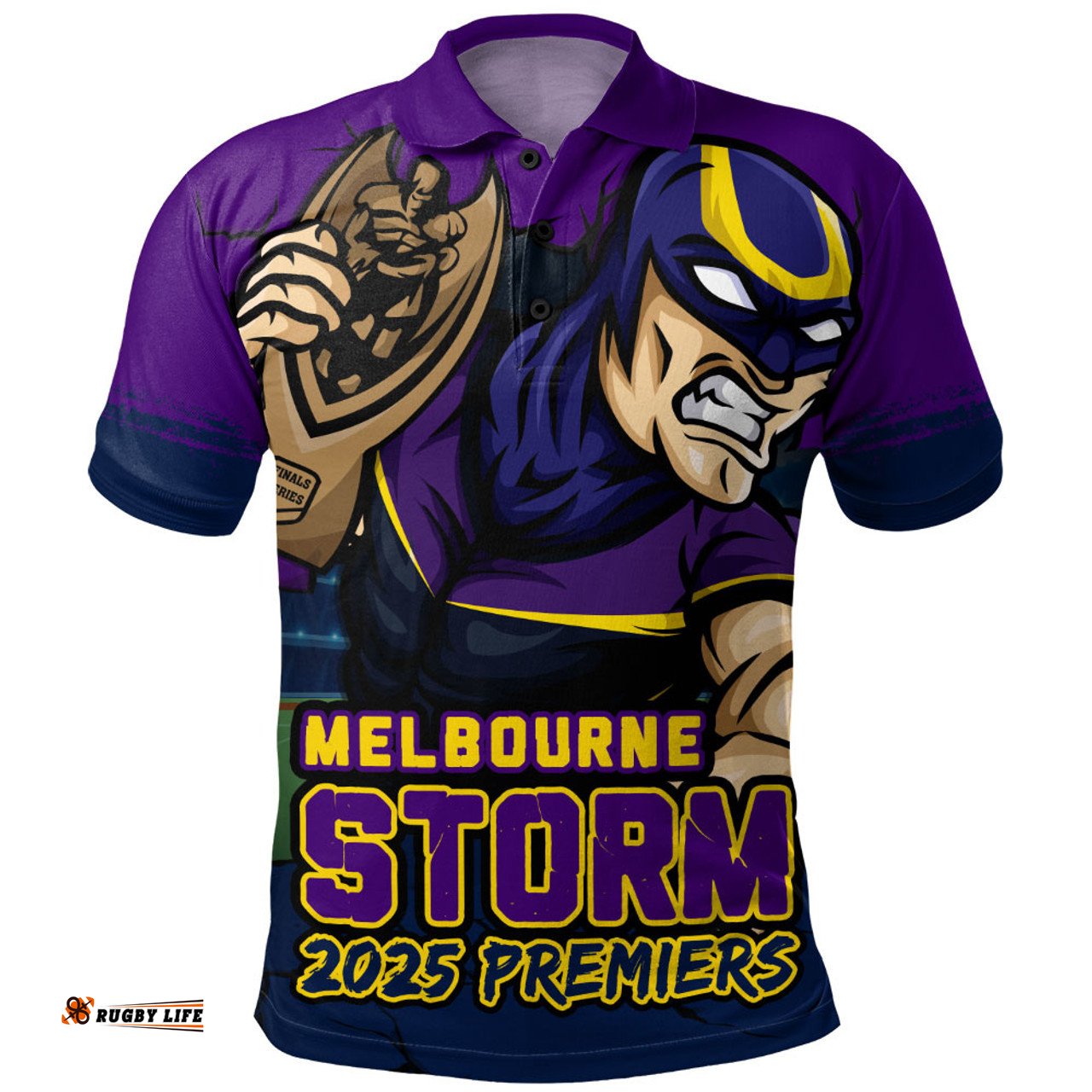 Amazing Aussie Melbourne Storm Unleash Power In The Ultimate Battle Polo Shirt