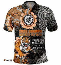 Amazing Aussie Wests Tigers Custom Show Your Stripes Polo Shirt