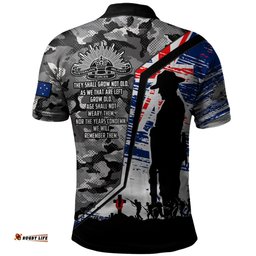 Amazing Aussie Australia Remembrance Day Heroic Soldier Legacy Polo Shirt
