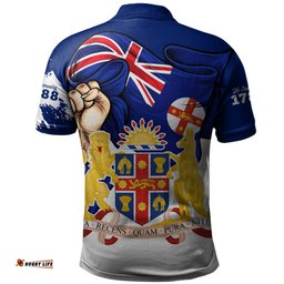 Amazing Aussie New South Wales Power Pride And Heritage Crest Polo Shirt