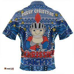 Amazing Aussie Newcastle Knights Christmas Custom Christmas Knit Patterns Vintage Jersey Ugly Polo Shirt