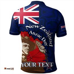 Amazing Aussie New Zealand Warriors Anzac Day Custom FLag Anzac Day Maori Patterns Polo Shirt