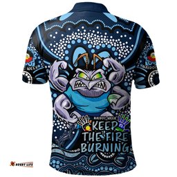 Amazing Aussie New South Wales Blues Aboriginal Inspired Naidoc Week Custom For Die Hard Fan Supporters Polo Shirt