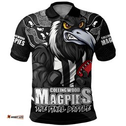 Amazing Aussie Collingwood Final Clash Battle Edition Polo Shirt
