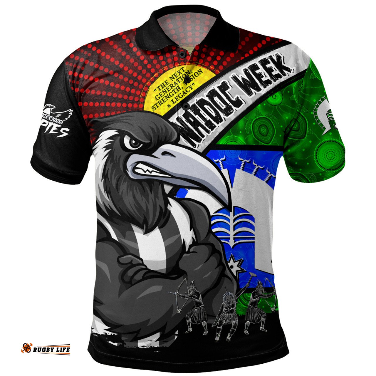 Amazing Aussie Collingwood NAIDOC Week Pride Edition Polo Shirt