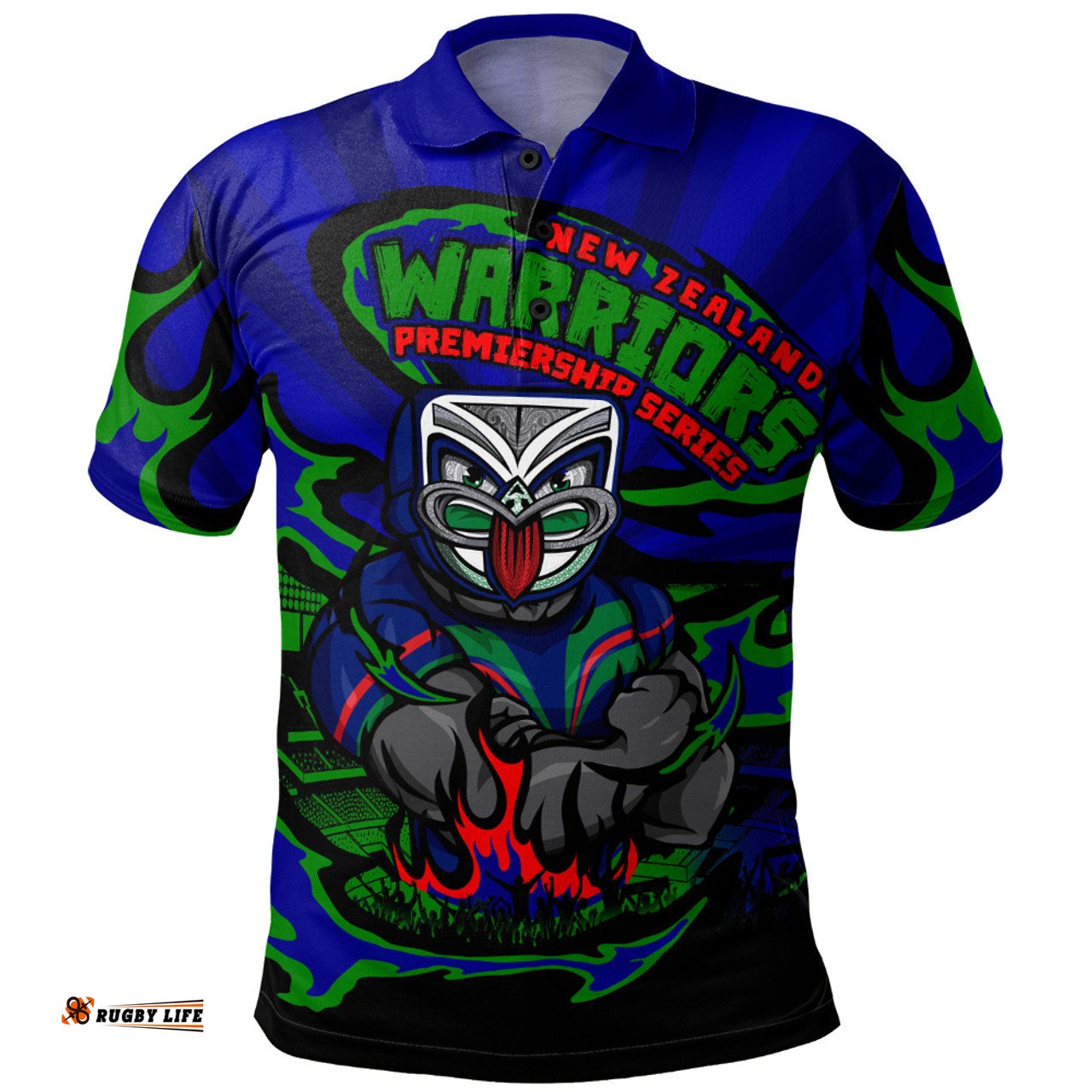 Amazing Aussie New Zealand Warriors Premiership Series Sports Gear Polo Shirt
