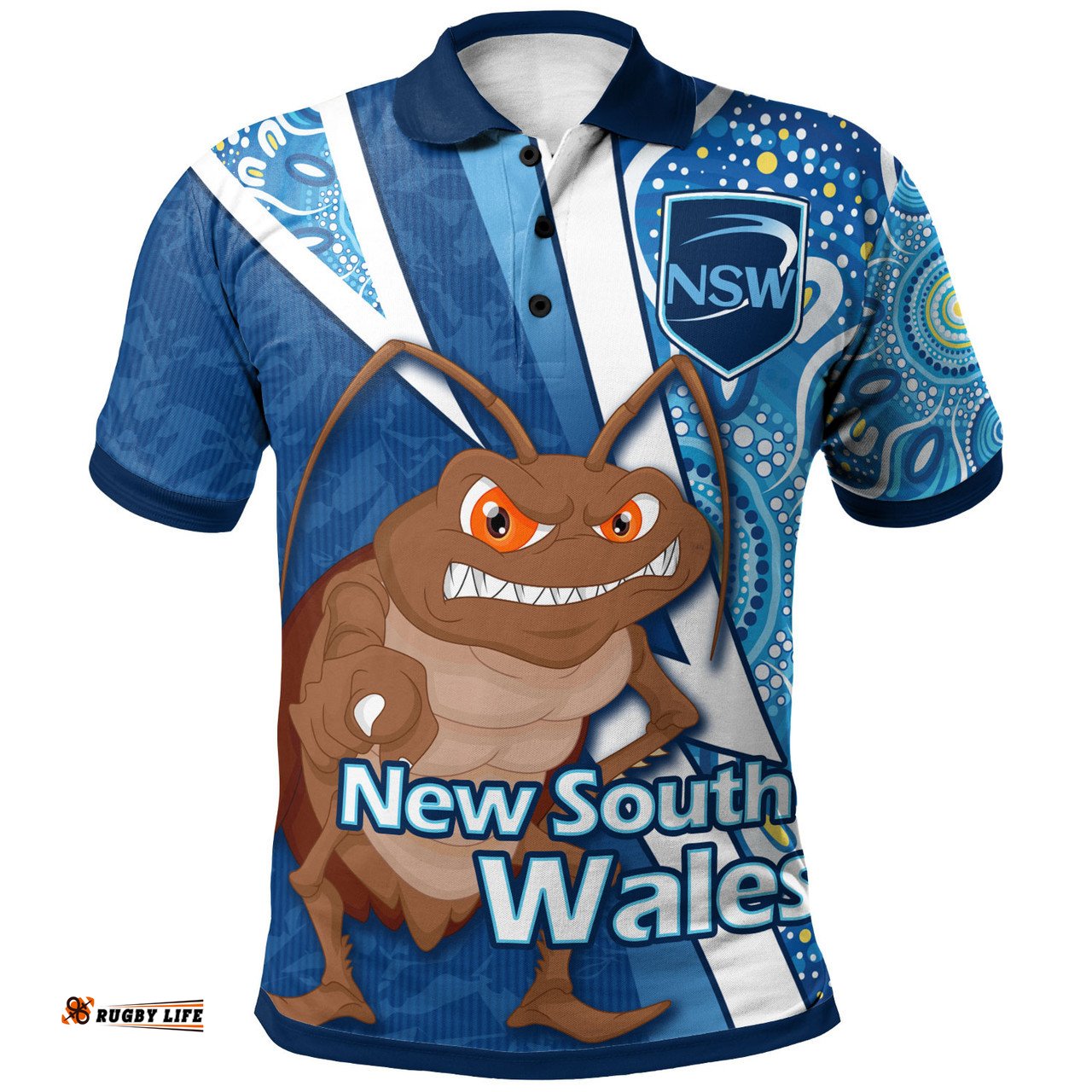 Amazing Aussie Cockroaches Custom Cockroaches Sport  Polo Shirt