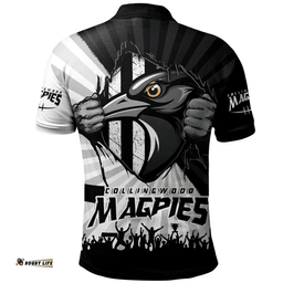 Amazing Aussie Collingwood Breaking Through Fan Design Polo Shirt