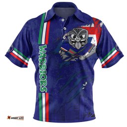 Amazing Aussie New Zealand Warriors Happy Australia Day Flag Scratch Style Polo Shirt