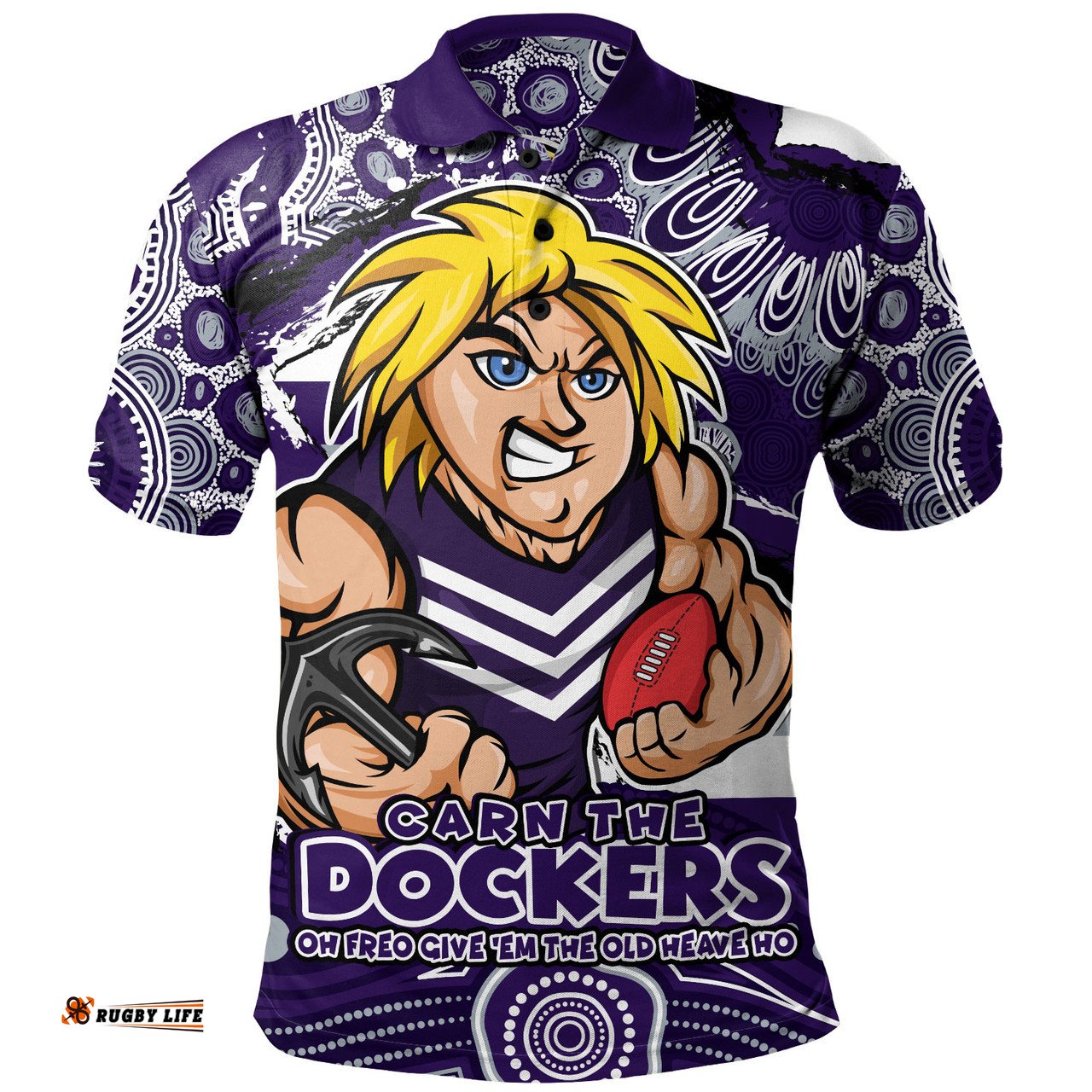 Amazing Aussie Fremantle Blazing Spirit Of Victory Polo Shirt