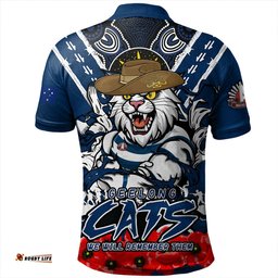 Amazing Aussie Geelong Cats Ripped Legacy Of The Game The ANZAC Spirit Lives On Polo Shirt