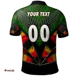 Amazing Aussie New Zealand Warriors Custom Warrios Maori Mask Player Maori Style Ethnic Ornament Pattern Player And Number Polo Shirt
