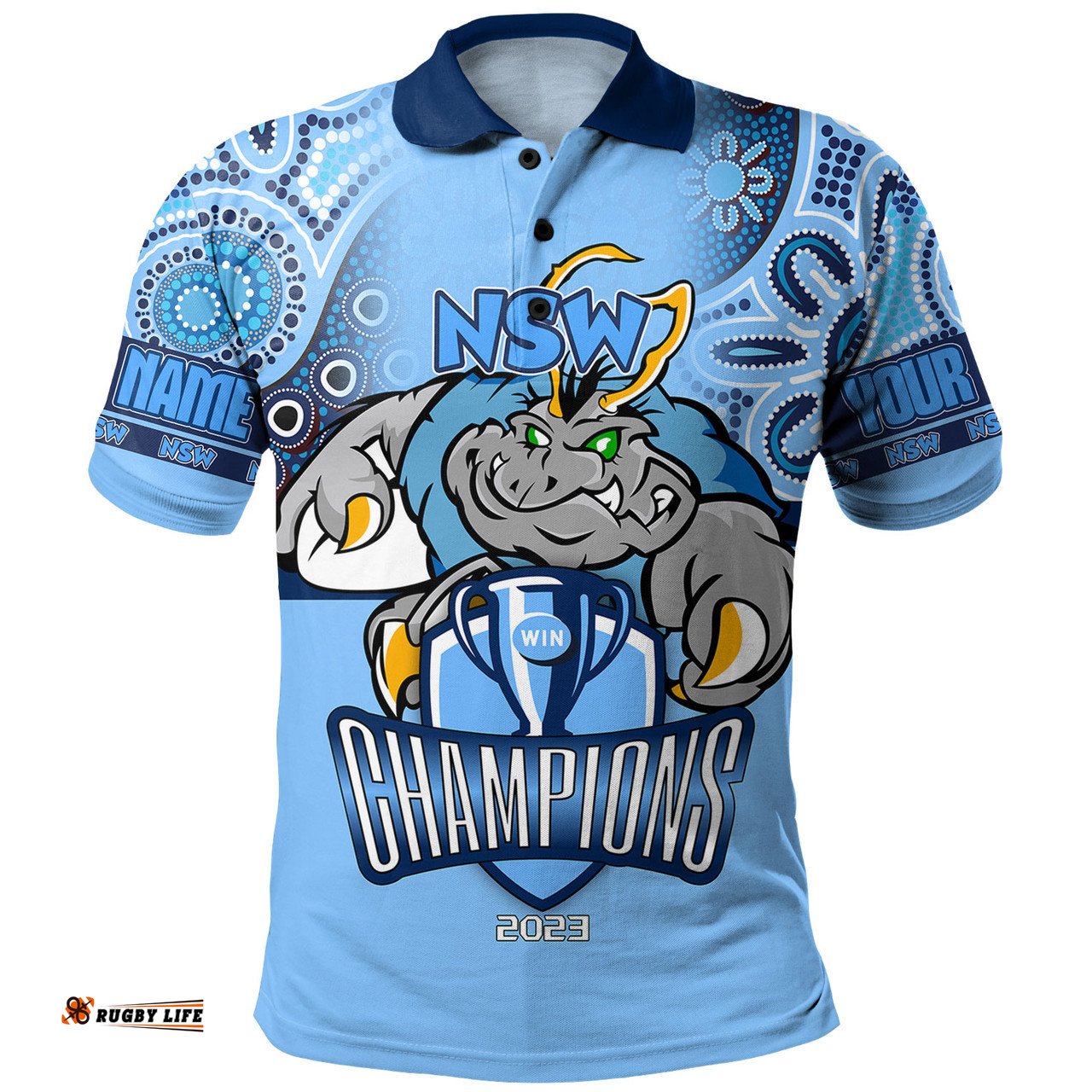 Amazing Aussie Cockroach Sport Custom Talent Win Games But Teamwork And Intelligence Win Championships With Aboriginal Style Polo Shirt