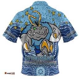 Amazing Aussie New South Wales Cockroaches Custom Custom With Aboriginal Inspired Style Of Dot Painting Patterns  Polo Shirt