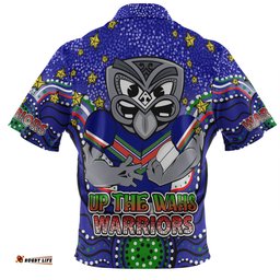 Amazing Aussie New Zealand Warriors Custom Custom With Aboriginal Inspired Style Of Dot Painting Patterns  Polo Shirt