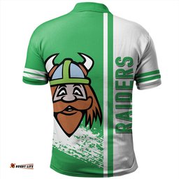 Amazing Aussie Canberra Raiders Canberra Raiders Mascot Quater Style Polo Shirt