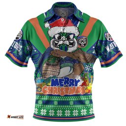 Amazing Aussie New Zealand Warriors Christmas Custom Warriors Santa Aussie Big Things Polo Shirt