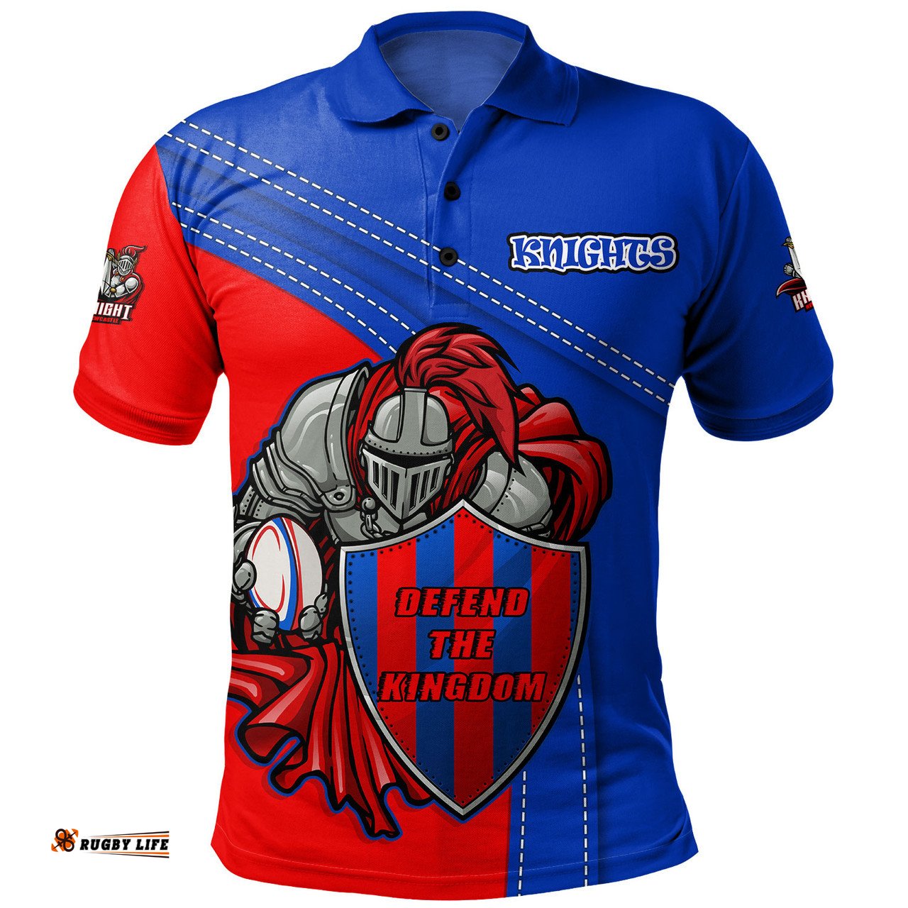 Amazing Aussie Newcastle Knights Custom Team Of Us Die Hard Fan Supporters Polo Shirt