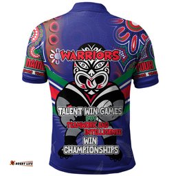 Amazing Aussie New Zealand Warriors Sport Custom Talent Win Games But Teamwork And Intelligence Win Championships With Aboriginal Style Polo Shirt