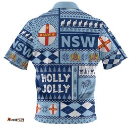 Amazing Aussie New South Wales Christmas Holly Jolly Chrissie Polo Shirt