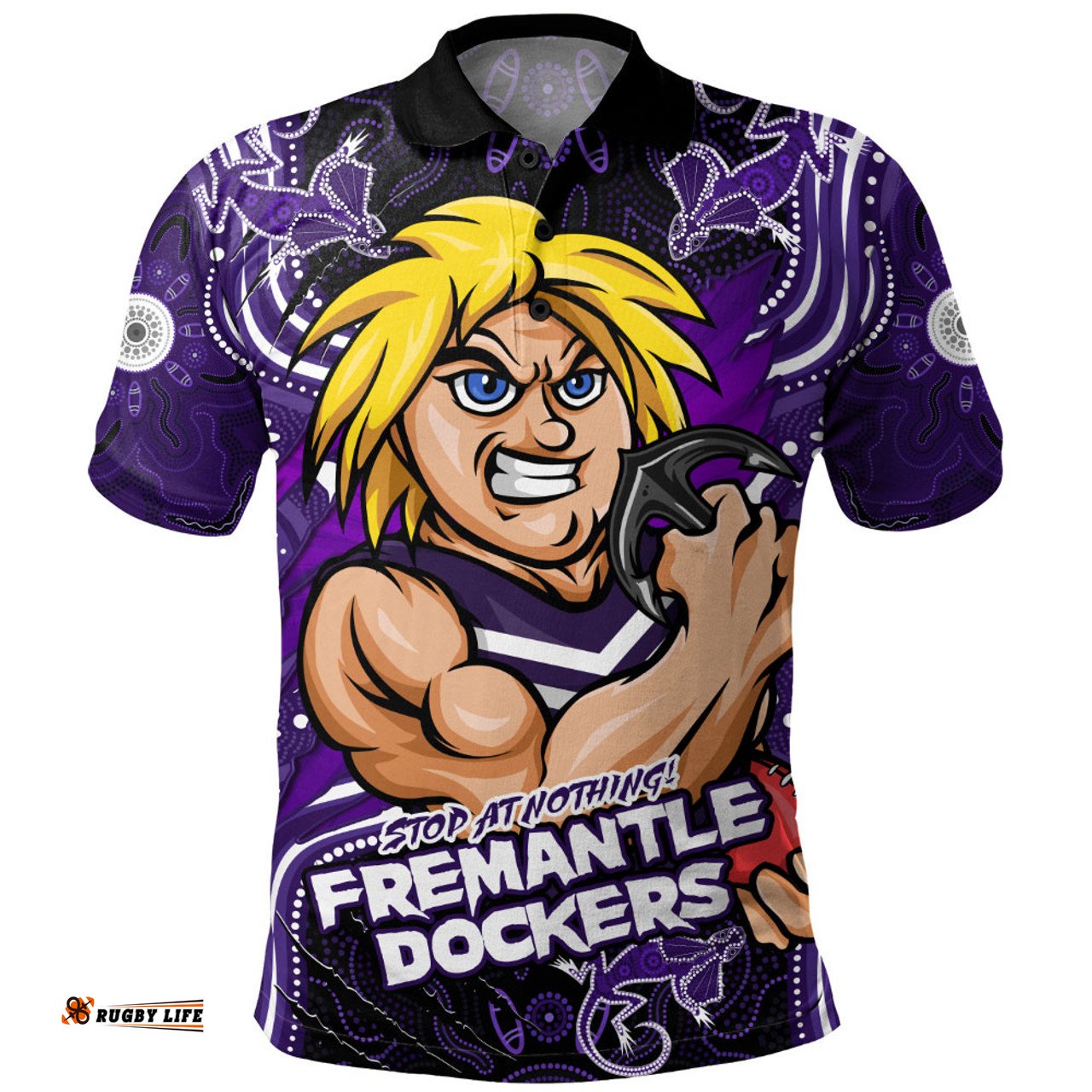Amazing Aussie Fremantle Spirit Warriors Of The Game Polo Shirt
