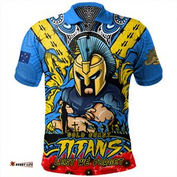 Amazing Aussie Gold Coast Titans Ripped Legacy Of The Game The ANZAC Spirit Lives On Polo Shirt