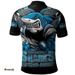 Amazing Aussie Cronulla Sutherland Sharks Final Clash Battle Edition Polo Shirt