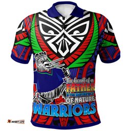 Amazing Aussie New Zealand Warriors Custom Father's Day New Zealand Warriors Super Maori Dad Polo Shirt