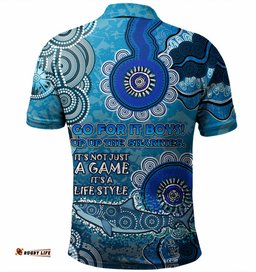 Amazing Aussie Cronulla Sutherland Sharks Custom Sharkies for Life Polo Shirt