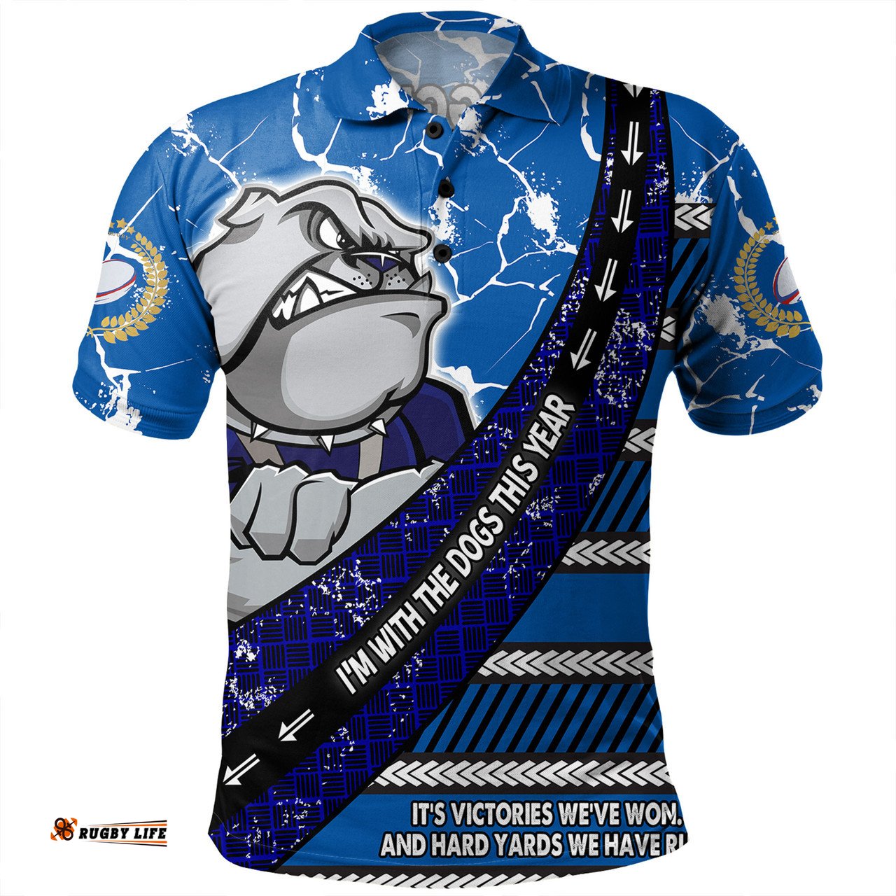 Amazing Aussie Canterbury Bankstown Bulldogs Theme Song For Rugby With Sporty Style Polo Shirt