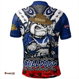 Amazing Aussie Canterbury Bankstown Bulldogs Ripped Legacy Of The Game The ANZAC Spirit Lives On Polo Shirt