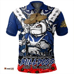 Amazing Aussie Canterbury Bankstown Bulldogs Ripped Legacy Of The Game The ANZAC Spirit Lives On Polo Shirt