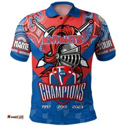 Amazing Aussie Newcastle Knights Sport Custom Talent Win Games But Teamwork And Intelligence Win Championships With Aboriginal Style Polo Shirt
