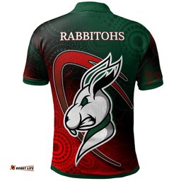 Amazing Aussie Australia Rabbitohs Custom Australia Rabbitohs Ball Polo Shirt