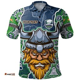 Amazing Aussie Canberra Raiders Grand Final Custom Custom Raiders Contemporary Style Of Aboriginal Painting Polo Shirt