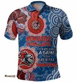 Amazing Aussie Newcastle Knights Custom Bound Together Polo Shirt