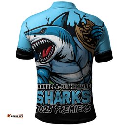 Amazing Aussie Cronulla Sutherland Sharks Unleash Power In The Ultimate Battle Polo Shirt