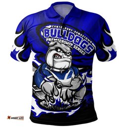 Amazing Aussie Canterbury Bankstown Bulldogs Premiership Series Sports Gear Polo Shirt