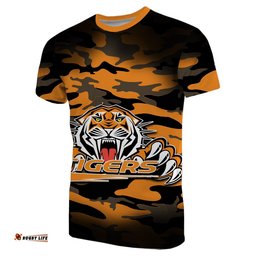 custom personalised wests tigers t shirt anzac day army patterns