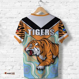 custom personalised tigers naidoc week t shirt wests brave