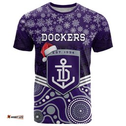 custom dockers football christmas t shirt merry xmas 2023 mix aboriginal art