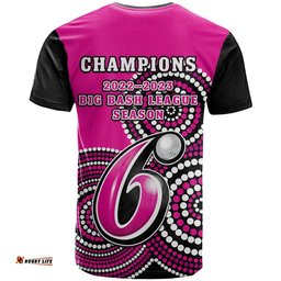 sydney sixers cricket t shirt champions bbl12 proud indigenous art