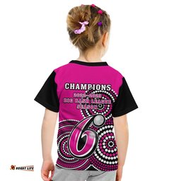 sydney sixers cricket t shirt champions bbl12 proud indigenous art