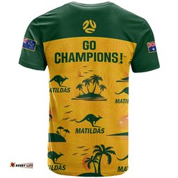 australia soccer t shirt matildas world cup 2023 tropical style